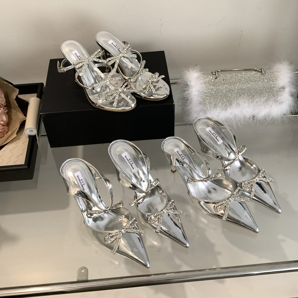 Summer New Bow Rhinestone Sandals 35-40