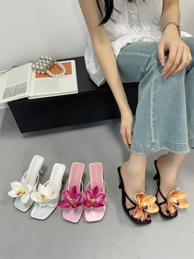 2025 Summer New High Heel Sandals Toe Clip Women's High Heels
