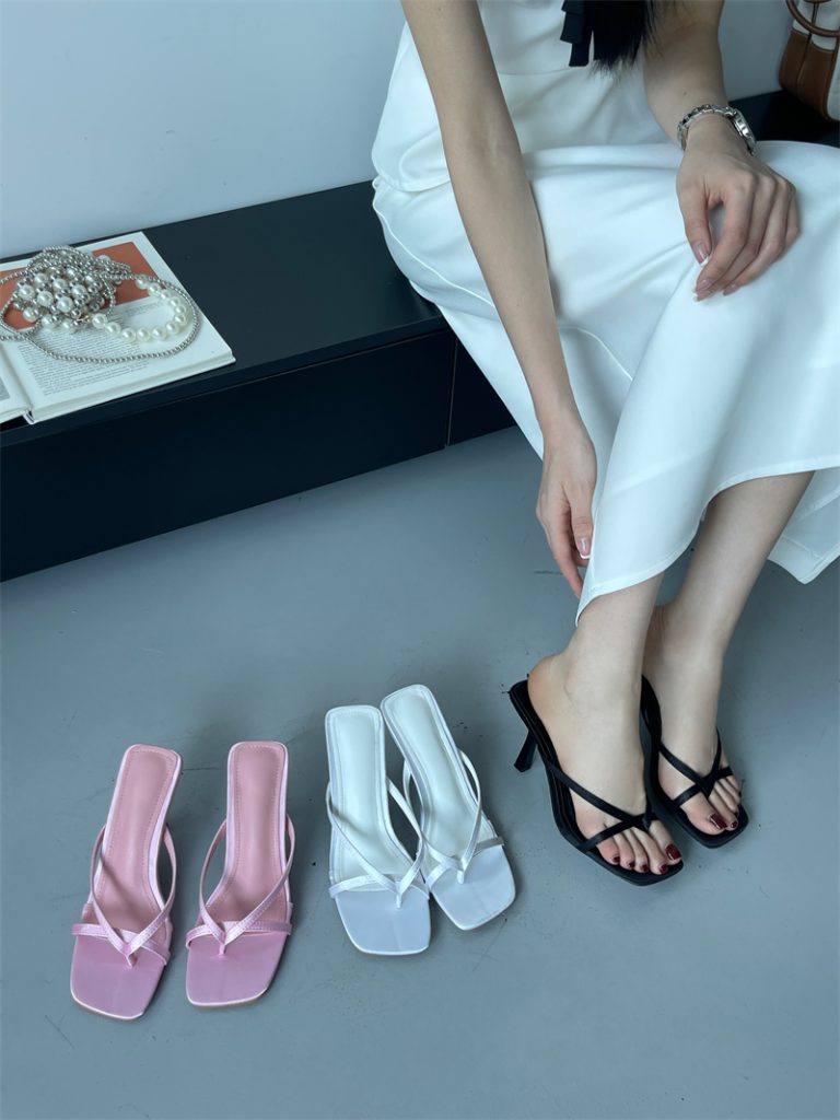 2025 New High Heel Toe Clip Sandals Women's Shoes